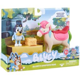 Set figurine Bluey cu unicorn si accesorii pentru joaca, 3 ani+