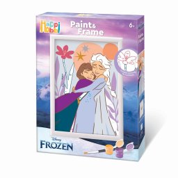Set pictura pe numere Disney Frozen cu rama pentru copii 6+