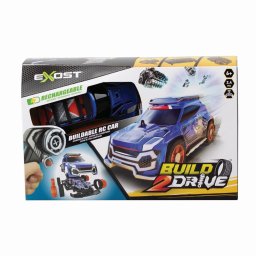 Masinuta RC Silverlit Exost Build 2 Drive albastra, reîncarcabila