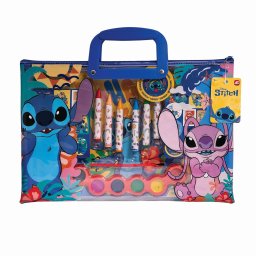 Set de pictura pentru copii Stitch, in geanta transparenta