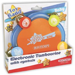 Tamburina electronica pentru bebelusi Bontempi, cu lumini