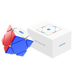 Cub puzzle GAN Skewb magnetic stickerless, 56 mm, reglaj GES Pro