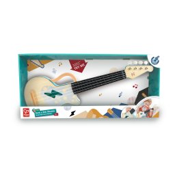 Chitara ukulele din lemn Hape pentru copii 3+, multicolor