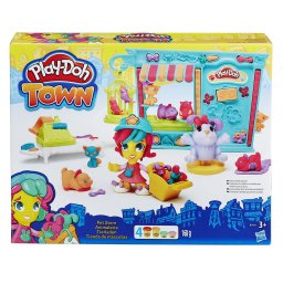Set Play-Doh Town Magazinul de Animalute pentru modelaj creativ, 3 ani+