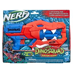 Blaster Nerf DinoSquad Raptor-Slash cu tambur rotativ si 6 sageti