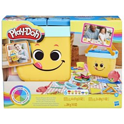 Set Play-Doh Picnic si Forme cu 12 accesorii si 6 culori, 3+ ani