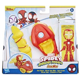 Set Spidey si Prietenii Extraordinari cu masinuta, figurina si accesoriu Iron Man