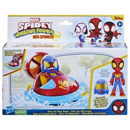 Set masinuta si figurina Spidey Web-Spinners Marvel, 10 cm