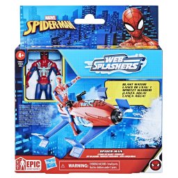 Set Spider-Man Hydro Jet cu vehicul si figurina 10 cm Hasbro