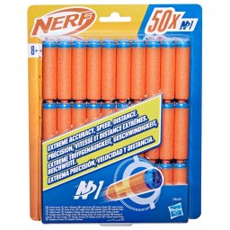 Set 50 sageti Nerf N1 originale din spuma pentru blastere, 8+ ani