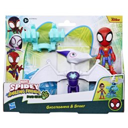 Set figurine Marvel Spidey Dino-Webs Ghostasaurus si Spidey Hasbro