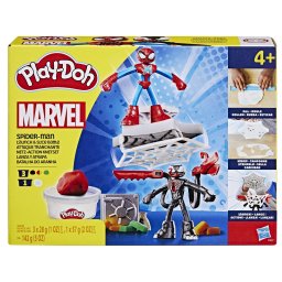 Set Play-Doh Spider-Man Marvel cu 2 figurine, lansator si accesorii