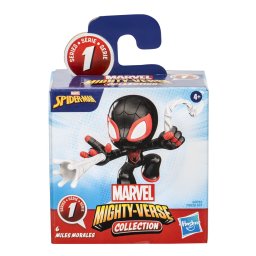 Figurina Miles Morales Marvel Mighty-Verse Seria 1, 6 cm, Hasbro