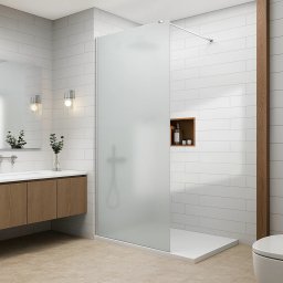 Paravan dus walk-in 120x195 cm din sticla securizata satin 8 mm