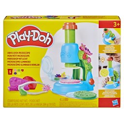 Microscop Play-Doh cu lumina si accesorii pentru modelaj, 3+