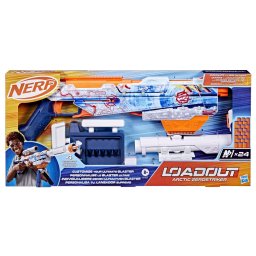 Blaster Nerf Loadout Arctic Zerostriker cu 24 sageti si 4 accesorii