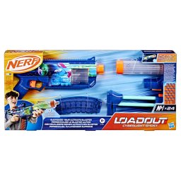 Blaster Nerf Loadout Cyberlight Ghost cu LED, 24 sageti si 4 accesorii