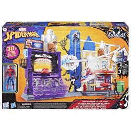 Set de joaca Marvel Spider-Man cu Venom si oras Web Slinging