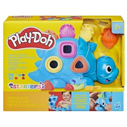 Play-Doh Set creativ dinozaur cu forme si culori, 6 recipiente, 2+