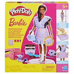 Set Play-Doh Barbie Fashionista Ruffles pentru creatii vestimentare