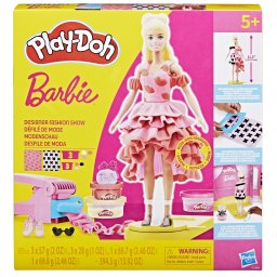 Set Play-Doh Barbie pentru prezentare de moda si design vestimentar 2 în 1