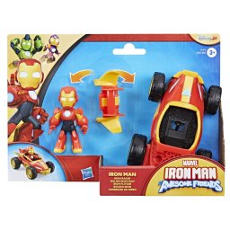 Set Marvel Iron Man cu vehicul si figurina Hasbro pentru copii 3+ ani