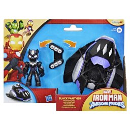 Set Marvel Black Panther cu vehicul si figurina pentru copii 3+