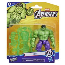 Figurina Hulk Marvel Avengers ActionVerse cu accesorii, 11,4 cm