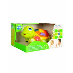 Jucarie interactiva cu testoase, lumini si sunete pentru bebelusi 6+ luni