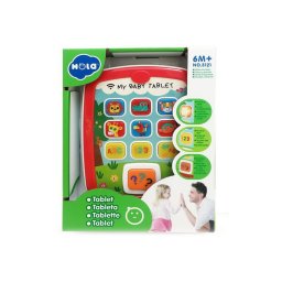 Tableta interactiva pentru bebe cu muzica, lumini si sunete educative