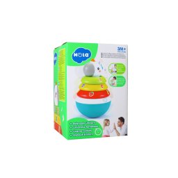 Jucarie bebe unicorn hopa-mitica cu inele pentru stivuit, 3 luni+