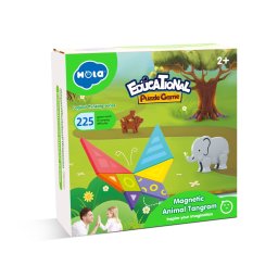 Joc tangram magnetic educativ cu animale pentru copii 2+