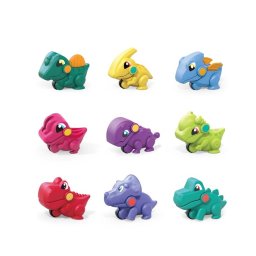 Set 9 figurine dinozauri pentru copii, multicolore, din ABS