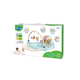 Salteluta interactiva muzicala pentru bebelusi 4 in 1, multicolor