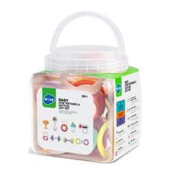 Set 9 jucarii gingivale sport pentru bebelusi, zornaitori 3+ luni