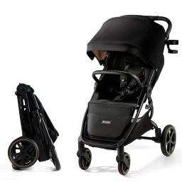 Carucior sport ultra compact Kinderkraft Mitzy 0-22 kg, Black Ink