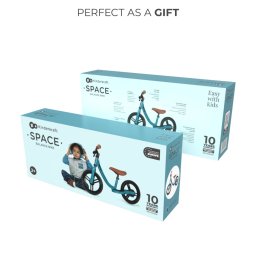 Bicicleta fara pedale Kinderkraft Space Dark Blue cu frana de mana