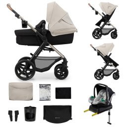 Carucior multifunctional Kinderkraft MOOV 2 4 în 1 Moon Grey