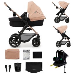 Carucior multifunctional Kinderkraft MOOV 2 4 în 1, EVA, Sand Beige
