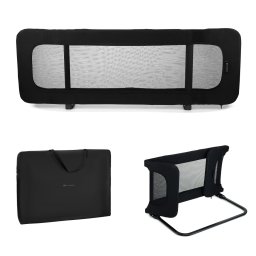 Bariera de pat Kinderkraft Guard & Dream Black, 120 cm, pliabila