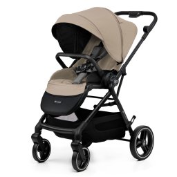 Carucior 2 în 1 Kinderkraft YOXI cu landou si parte sport, Sand Beige
