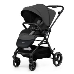 Carucior Kinderkraft YOXI 2 în 1 cu landou si parte sport, Moonlight Grey