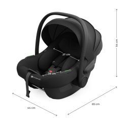Scoica auto Kinderkraft I-Lite i-Size 40-87 cm, Black pentru bebelusi