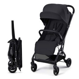 Carucior sport Kinderkraft Indy3 Coal Black, usor si compact