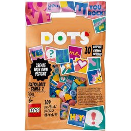 LEGO DOTS Extra Seria 2, set creativ cu 109 piese pentru personalizare