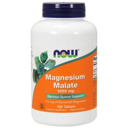 Malat de magneziu 1000mg 180 cpr, NOW