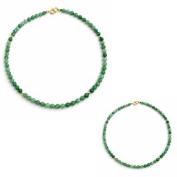 Colier Smarald Rotund Fatetat 5x5 mm - Accesorii Gold Filled - 1 Buc