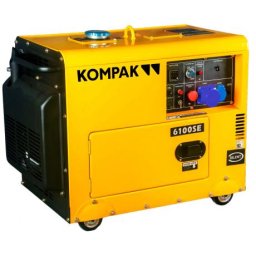 KOMPAK K6100 SE Generator de curent monofazat diesel , putere maxima 5,3 kVA , AVR , carcasa insonorizata , pornire electrica