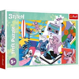 Trefl: Lilo&Stitch, Party time puzzle- 100 piese