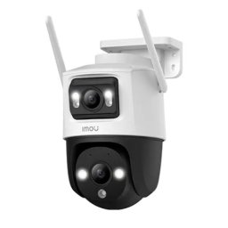 Camera IP rotativa exterior Wi-Fi, 5+5MP, lentila duala, sirena, auto smart tracking, IR 30m, lumina alba 30m, microfon, difuzor, detectie vehicul/om - IMOU Cruiser Dual